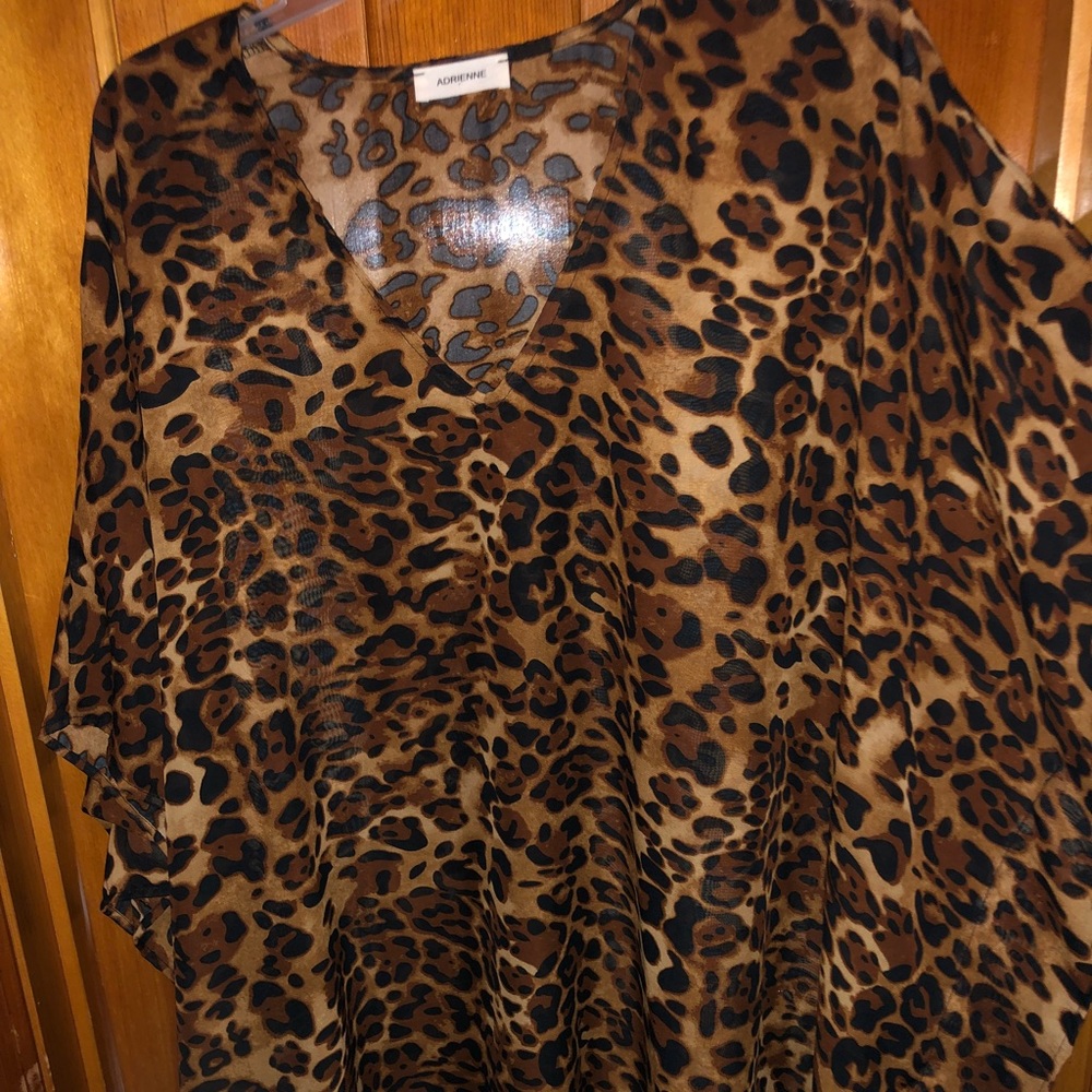 Adrienne cheetah print tunic